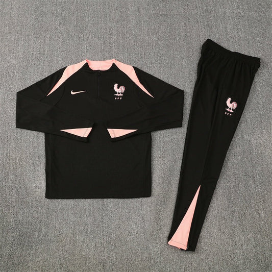 France Black and Pink Tracksuit